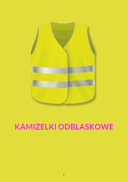 Robocza okładka katalogu Kamizelki i odblaski